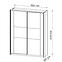 Schrank 180cm Milana Oak Grey Craft/Oak White Craft,2