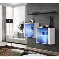 Kommode+Regal Switch Sb III Led Weiß/Schwarz