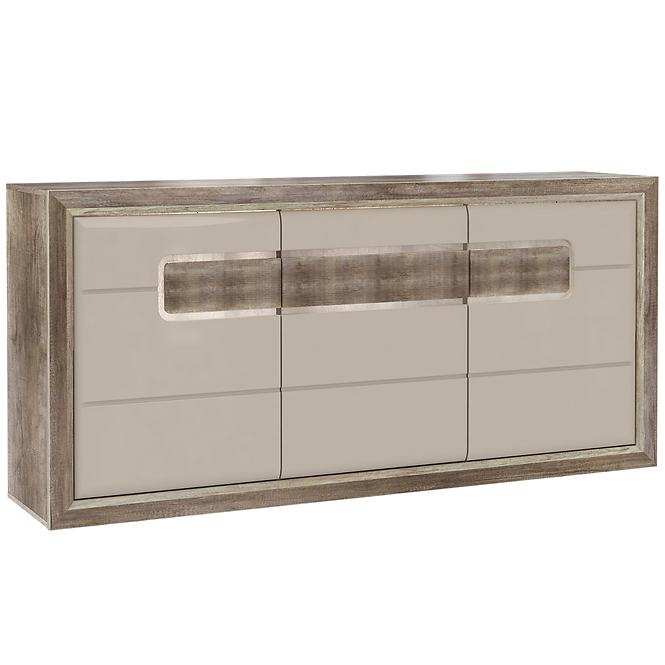Kommode 3d Tiziano Tzk23b Eiche Antik / Beige Glanz