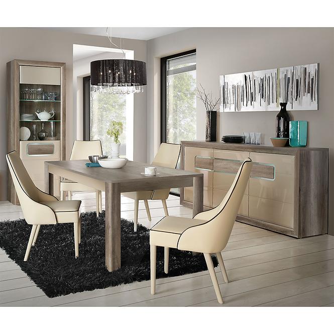Kommode 3d Tiziano Tzk23b Eiche Antik / Beige Glanz