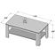 Couchtisch Tiziano Flot12 Eiche Antik / Beige Glanz,2