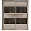 Vitrine  Tiziano 2d Tzv54b Eiche Antik / Beige Glanz,2