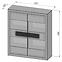 Vitrine  Tiziano 2d Tzv54b Eiche Antik / Beige Glanz,4