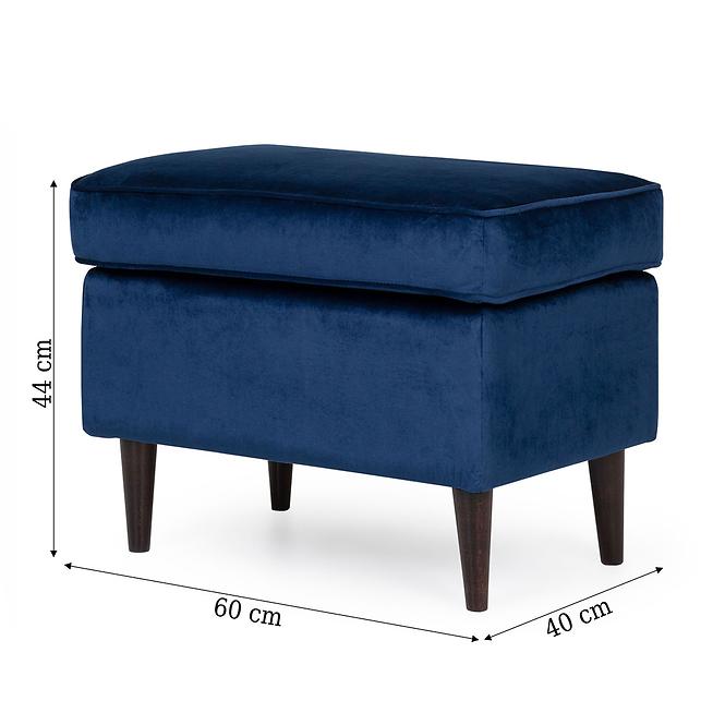 Hocker Royal Bluvel 86/wenge