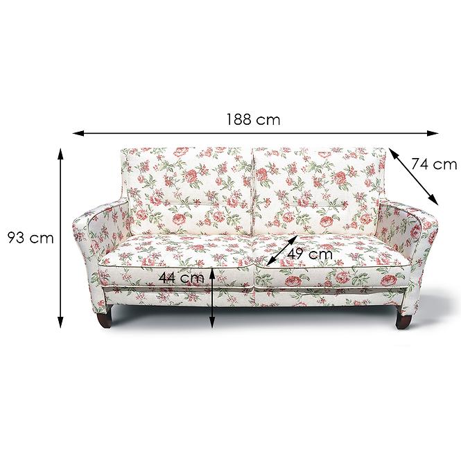 Sofa Forest 3 Rose 16,2