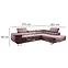 Ecksofa Lotus L rechts Kronos 27,4