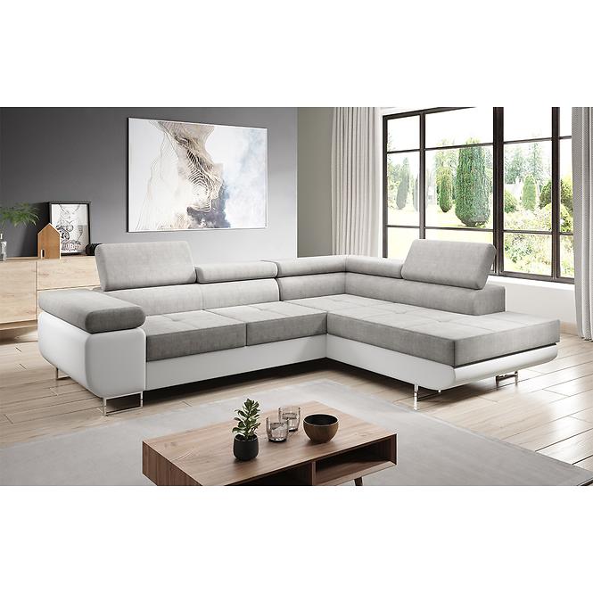 Ecksofa Lotus L rechts Orinoco 21+Madryt 120