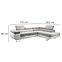 Ecksofa Lotus L rechts Orinoco 21+Madryt 120,4