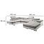 Ecksofa Lotus U link Orinoco 21+Madryt 120,4