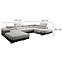 Ecksofa Lotus U recht Orinoco 21+Madryt 1100,4