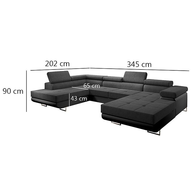 Ecksofa Lotus U link Orinoco 100+Madryt 1100