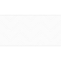 Dekorfliese White mat chevron 30/60 REKT.
