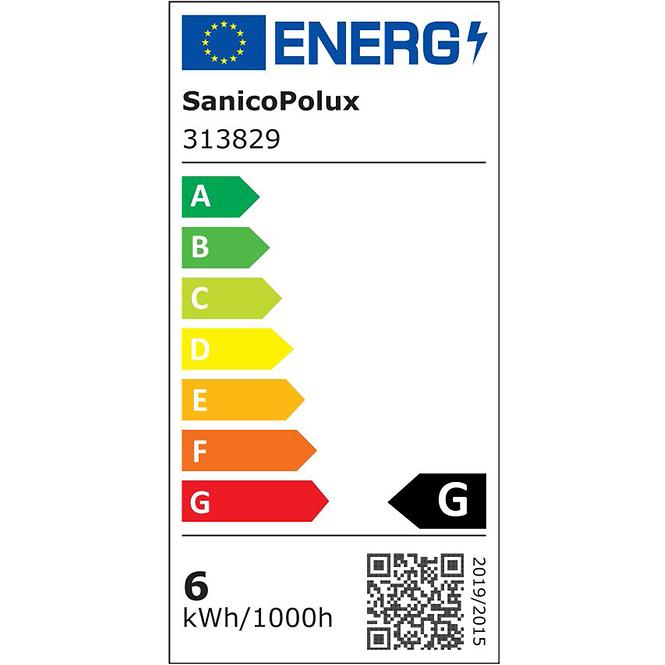 POLUX LED-Lampe ST64 E27 Bernstein 5.5W 1800-2700K WIFI TUYA 