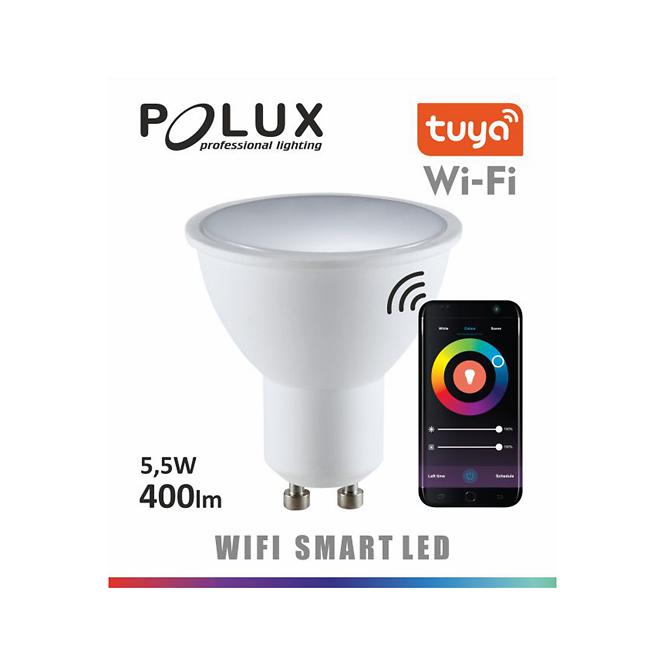 POLUX LED GU10 5.5W 2700-6500K + RGB WIFI TUYA Glühbirne