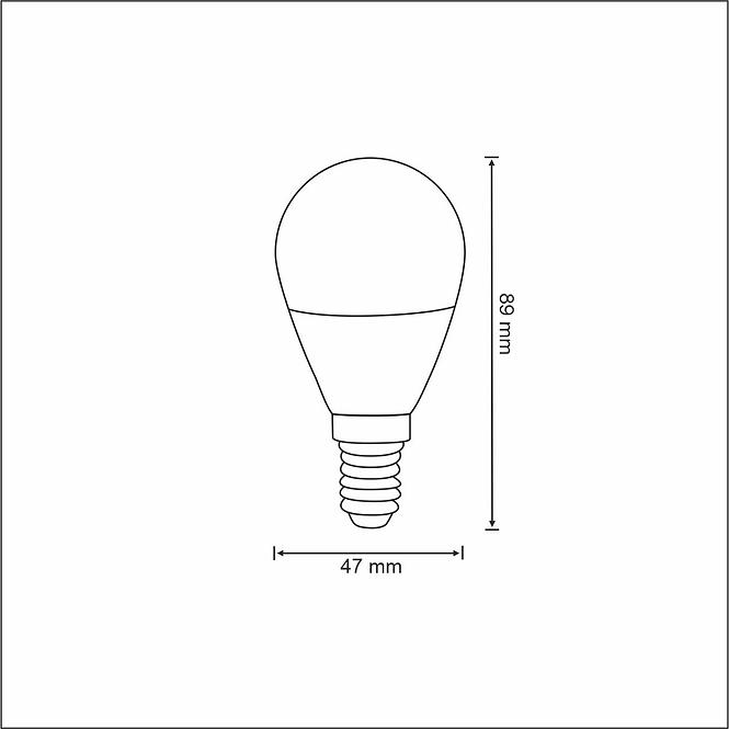 Žárovka Polux LED G45 E14 5W 2700-6500K + RGB WIFI Tuya 