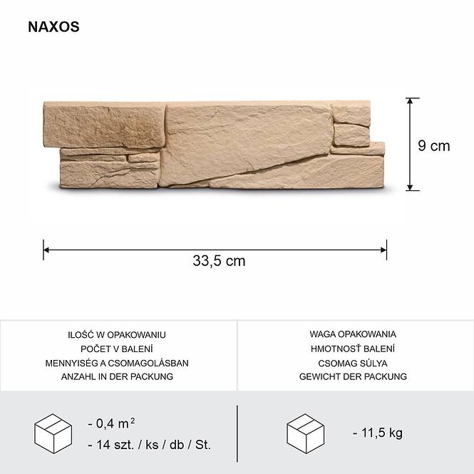Betonstein Naxos beige/braun
