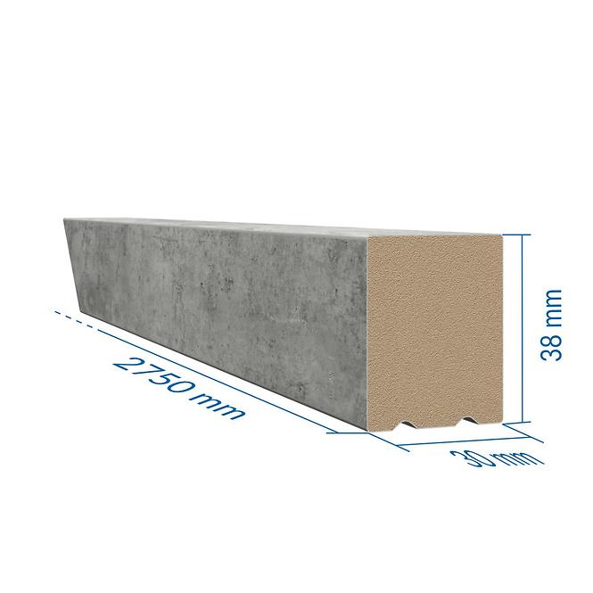 Dekorative Lamellen Loft beton 30x38x2750mm