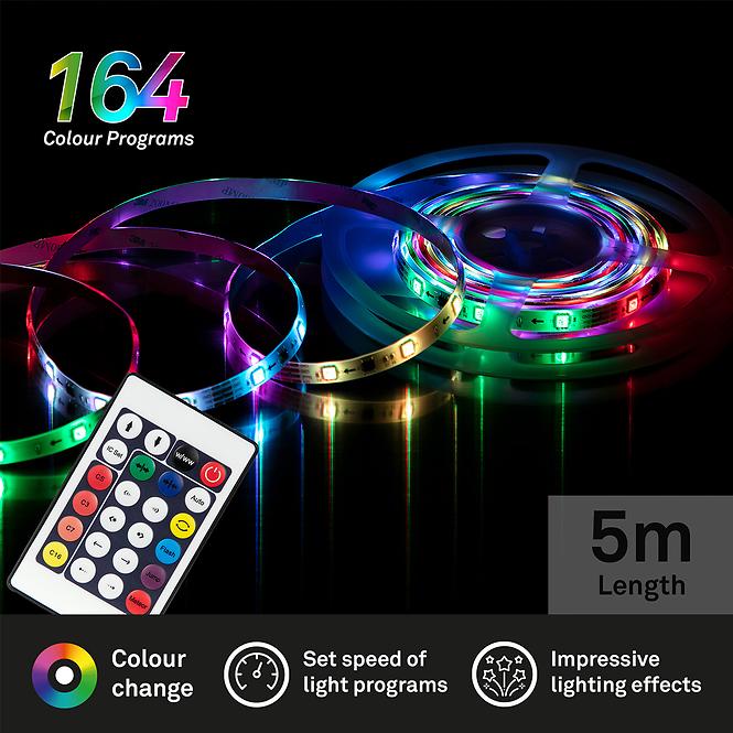 Flexibler RGB-LED-Streifen, digital, 150x RGB-LED, Länge 5m