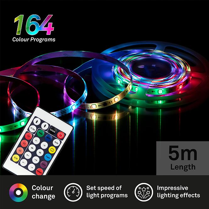 Flexibler RGB-LED-Streifen, digital, 150x RGB-LED, Länge 5m 