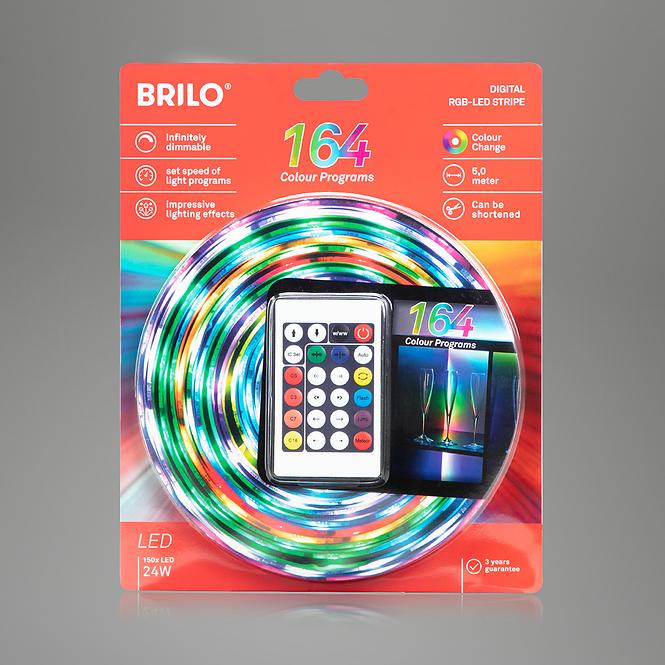 Flexibler RGB-LED-Streifen, digital, 150x RGB-LED, Länge 5m 
