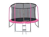 Trampolin COMFORT mit leiter 427cm rosa