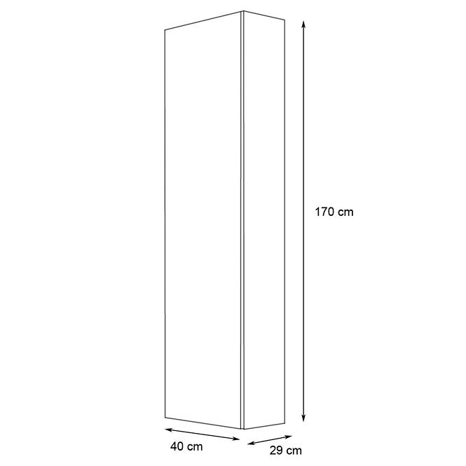 Vitrine Fly 40 schwarz 