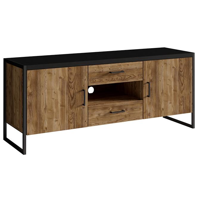 Kommode Tv 2d 2s Tarabo 41 Appenzeller Fichte- Schwarz