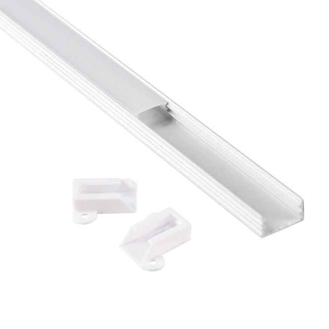 Aluminiumprofil für LED-Streifen, Länge 1 m, Farbe: weiß 