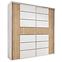Schrank Nela A18 Weiß/Craft Gold/Lacobel Weiß,3