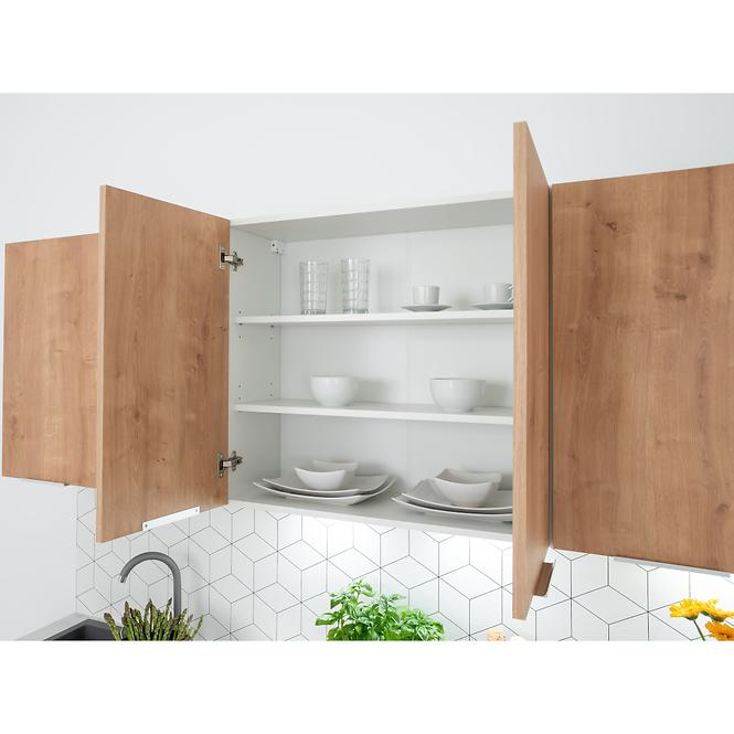 Kuchenziele Emma 260 Eiche Burlington/Grau Platina