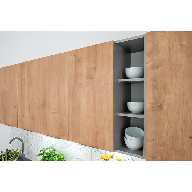 Kuchenziele Emma 260 Eiche Burlington/Grau Platina
