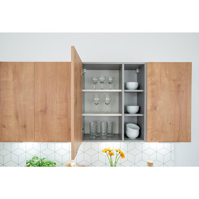 Kuchenziele Emma 260 Eiche Burlington/Grau Platina