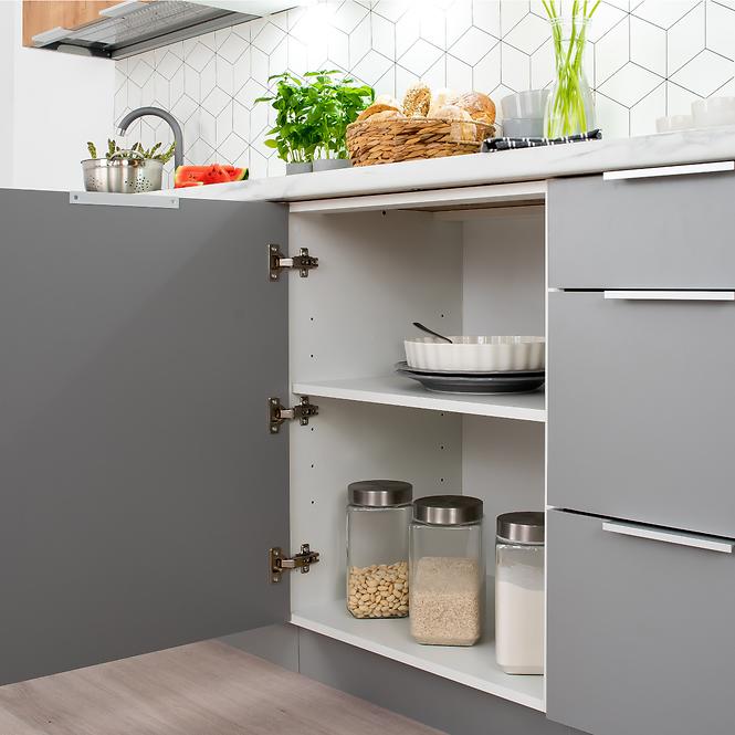Kuchenziele Emma 260 Eiche Burlington/Grau Platina
