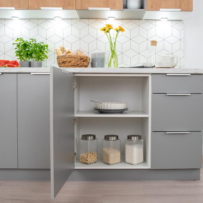 Kuchenziele Emma 260 Eiche Burlington/Grau Platina