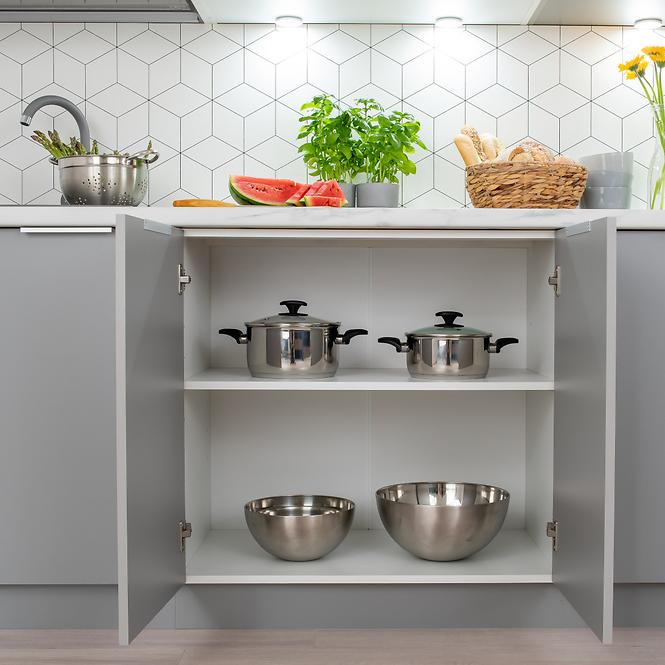 Kuchenziele Emma 260 Eiche Burlington/Grau Platina
