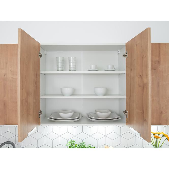 Kuchenziele Emma 180/240 Eiche Burlington/Grau Plat