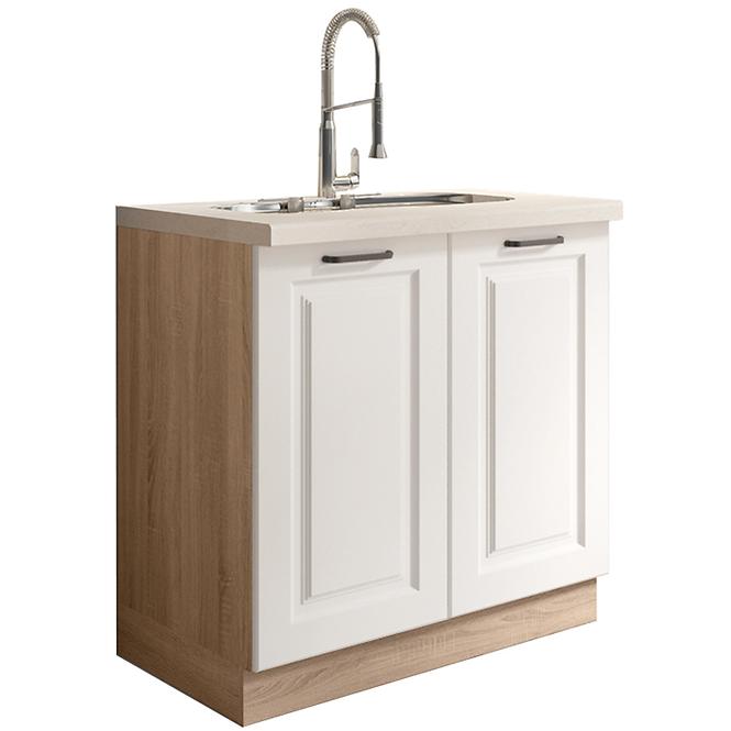 Küchenzeile Smart 12D Sonoma/weiß mat