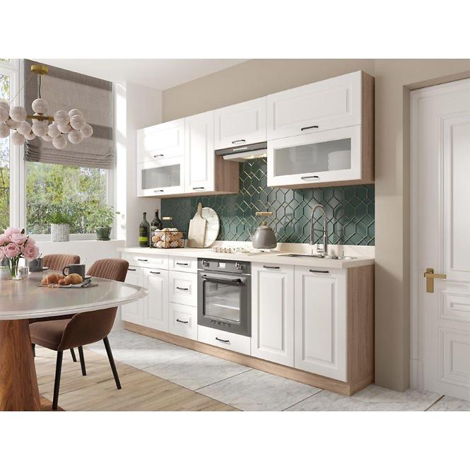 Küchenzeile Smart 21D Sonoma/weiß mat