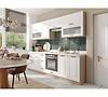 Küchenzeile Smart 260 set C Sonoma/Weiß
