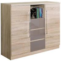 Kommode Denver 130cm Eiche Sonoma/Cappucino