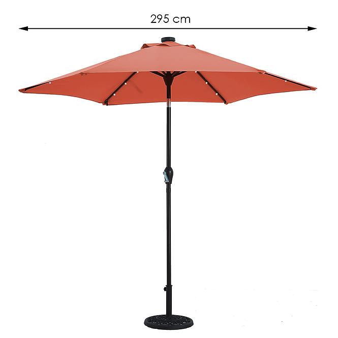 Garten-Sonnenschirm s LED mit LED-Beleuchtung 300 cm
