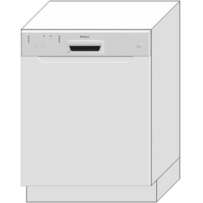 Türen für Einbauspülmaschine  Zoya 60po Weißer Punkt