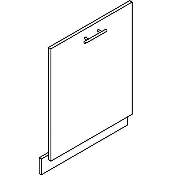 Türen für Einbauspülmaschine  Denis 60pz Weiß Satin Matt
