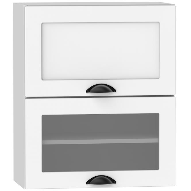 Küchenzeile Adele W60grf/2 Sd Weißer Punkt/Weiß