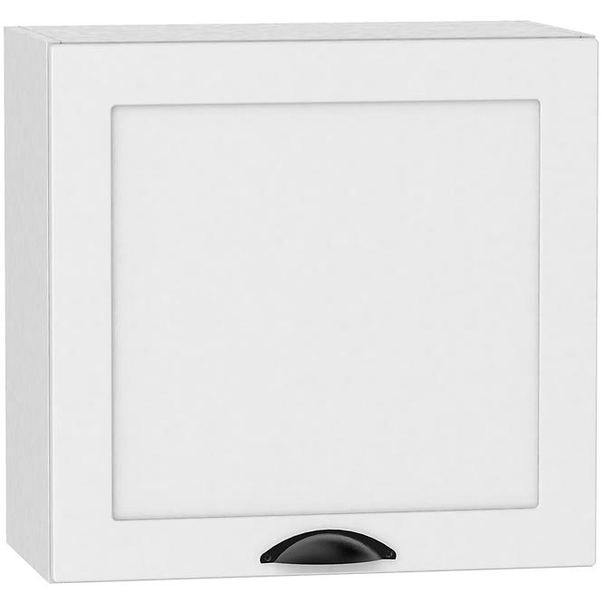 Küchenzeile Adele W60/68 Slim Pl Se Stříbrnou Digestoří Weißer Punkt/Weiß