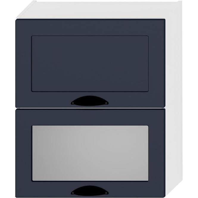 Küchenzeile Adele W60grf/2 Sd Marineblau Matt/ Weiß
