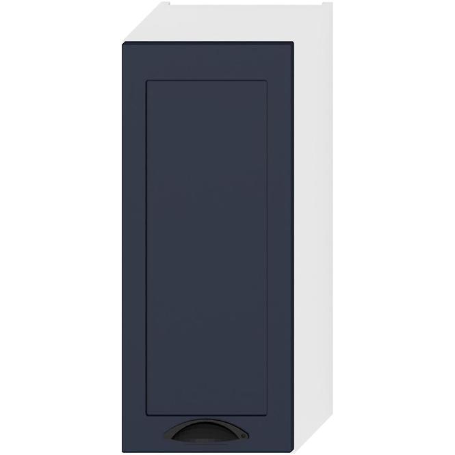 Küchenzeile Adele W30 Pl Marineblau Matt/ Weiß