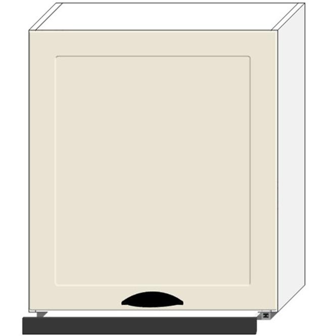 Küchenzeile Adele W60/68 Slim Pl S Černou Digestoří Kaffe Matt/ Weiß