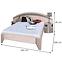 Bett Denver 160cm Eiche Sonoma/Cappuccino,3