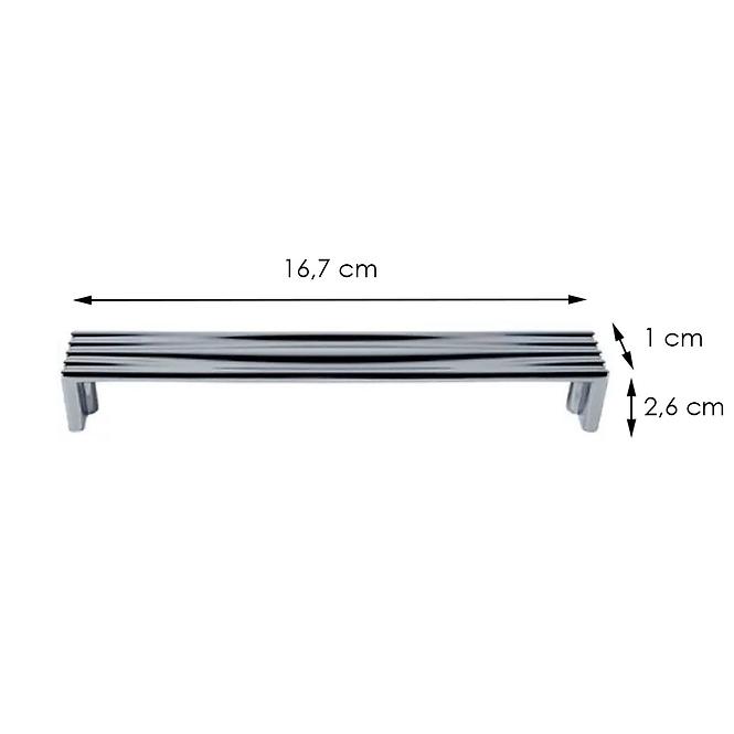 Möbelgriff Chromglanz Uz Cad 160-01 (160)